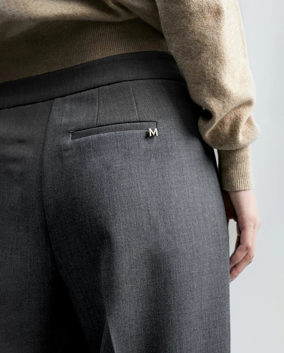 Pantalón Wide-Leg Con Snap-Button Detail