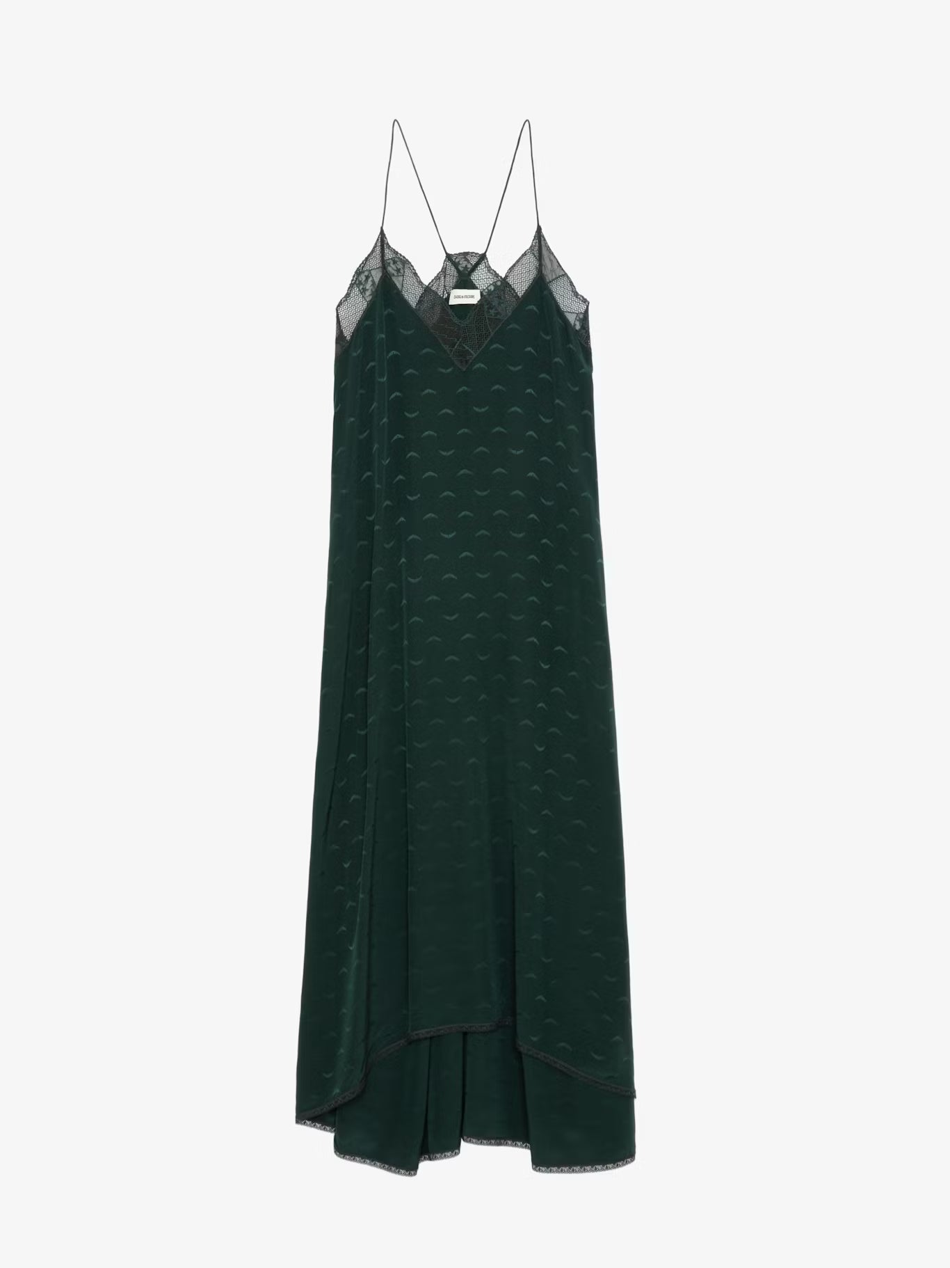 Vestido Risty Wings De Jacquard De Seda