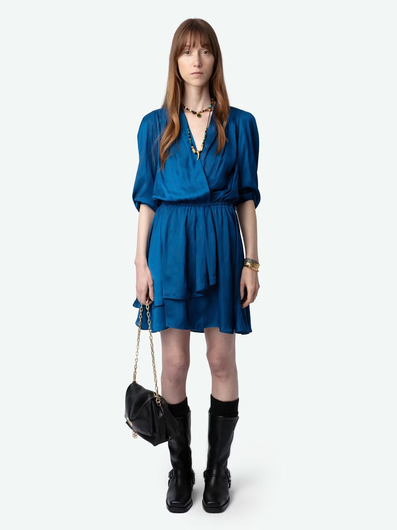 Vestido De Satén Rogers