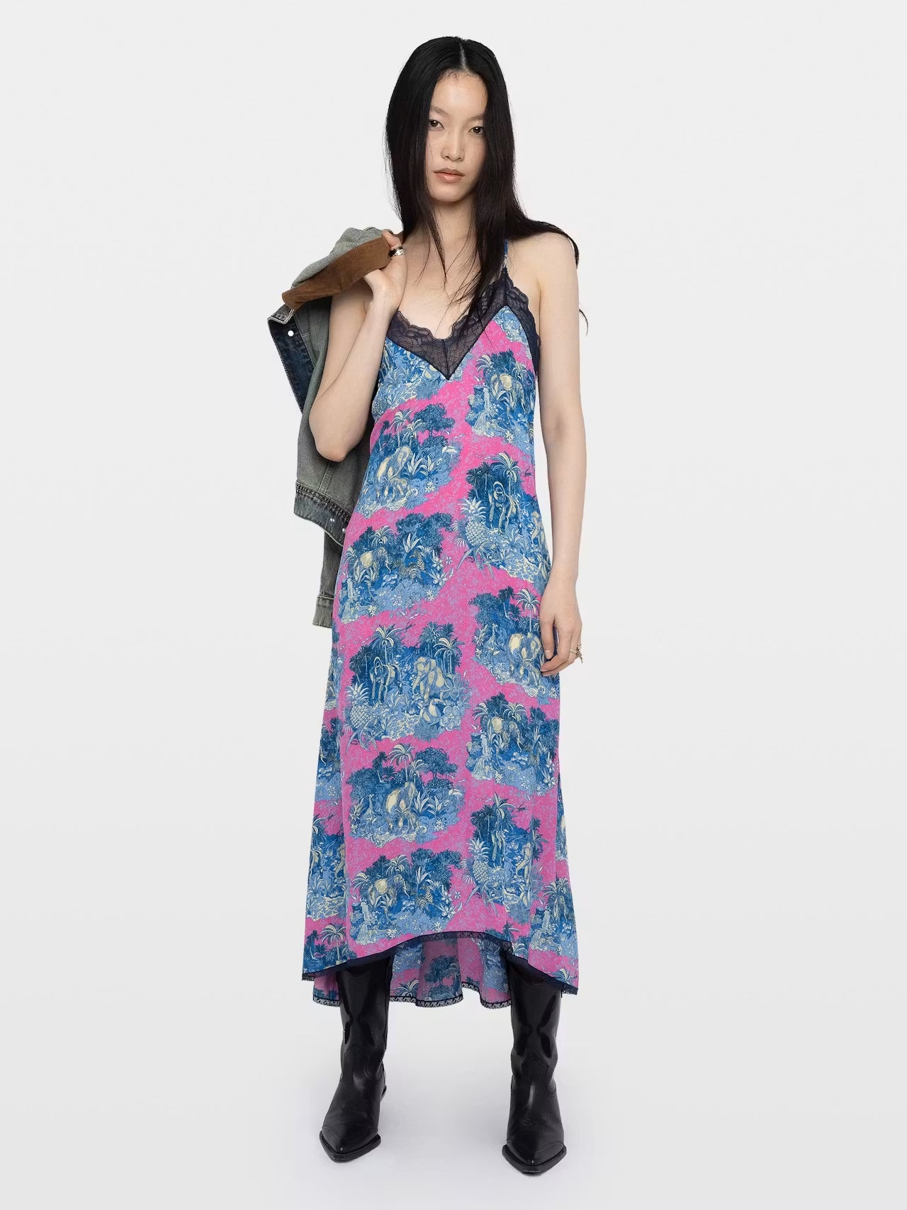 Midi Vestido Risty Smooth Wild Jungle
