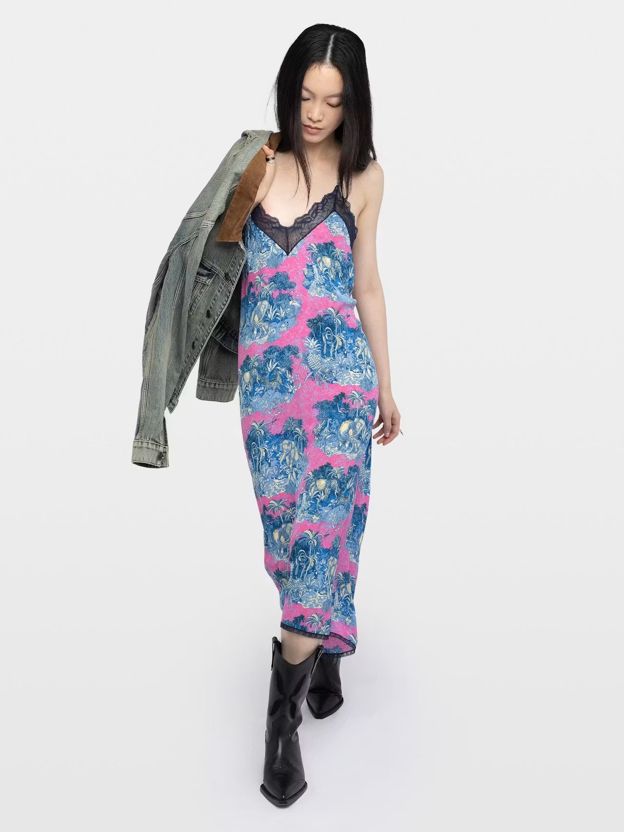 Midi Vestido Risty Smooth Wild Jungle