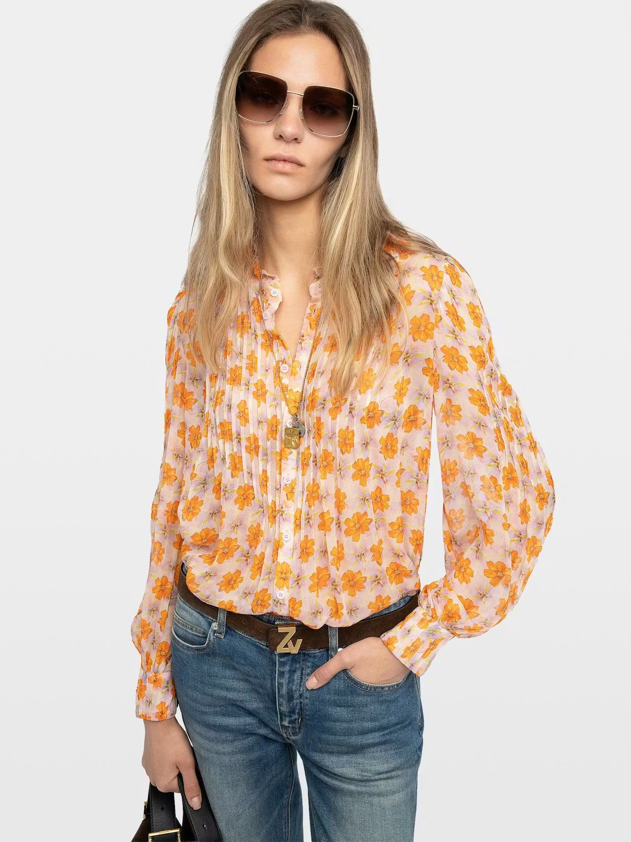 Blusa Timz Mousseline Flowers