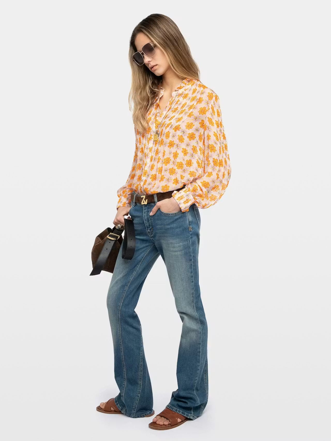 Blusa Timz Mousseline Flowers