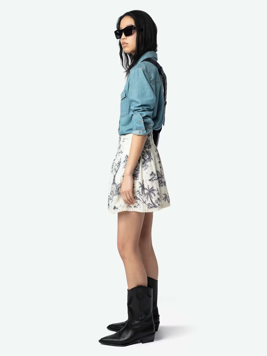 Mini Falda Tropical Island