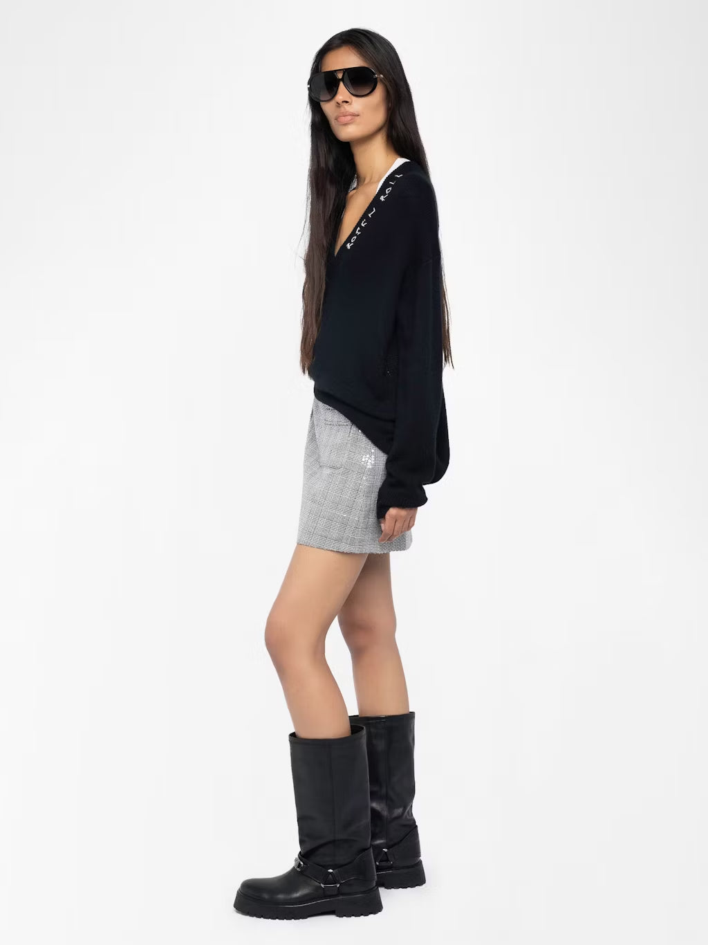 Mini Falda Jaime Car Sequins