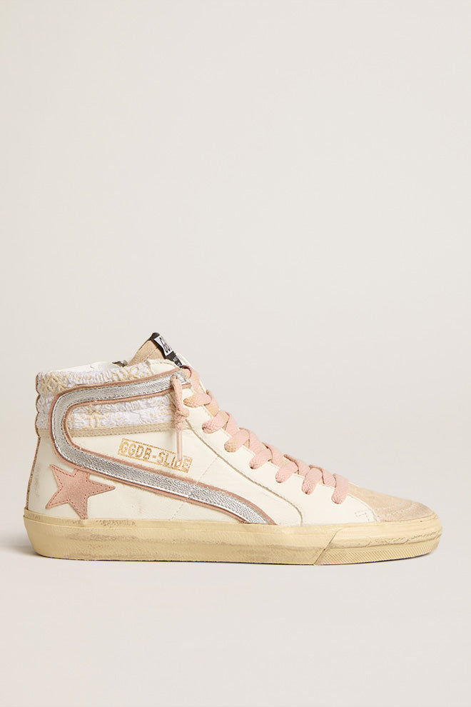 Zapatillas Golden Goose Slide Nappa And Macrame Mujer
