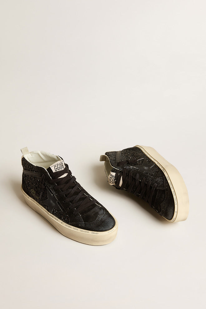 Zapatillas Golden Goose  Hi Mid Star Glitter Upper Mujer