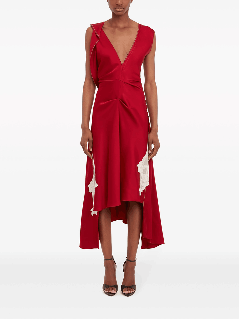 Midi Vestido Drapeado